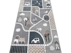 Tapijt Fun Strade Voor Kinderen, Straat, Stad Van Grijs 160X220 Cm-RugsX Discount