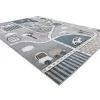 Tapijt Fun Strade Voor Kinderen, Straat, Stad Van Grijs 180X270 Cm-RugsX Discount
