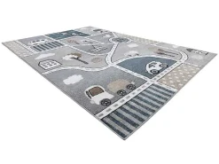 Tapijt Fun Strade Voor Kinderen, Straat, Stad Van Grijs 180X270 Cm-RugsX Discount