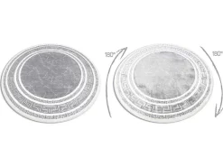 Tapijt Gloss Wiel Modern 2813 27 Stijlvol, Frame, Grieks Grijs Cercle 200 Cm-RugsX Hot