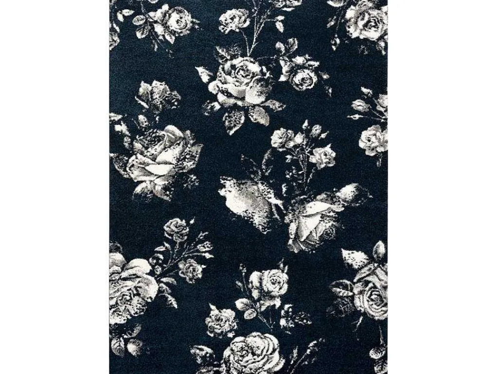 Tapijt Gnab 60642734 Bloemen , Rozekleuringe Blauw / Wit 140X200 Cm-RugsX Clearance