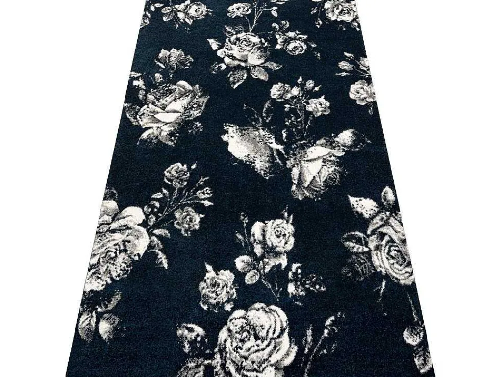 Tapijt Gnab 60642734 Bloemen , Rozekleuringe Blauw / Wit 140X200 Cm-RugsX Clearance