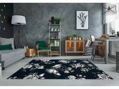 Tapijt Gnab 60642734 Bloemen , Rozekleuringe Blauw / Wit 140X200 Cm-RugsX Clearance