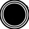 Tapijt Hampton Kader Rond Zwart Cercle 140 Cm-RugsX Sale