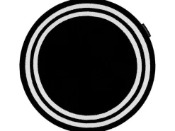 Tapijt Hampton Kader Rond Zwart Cercle 140 Cm-RugsX Sale