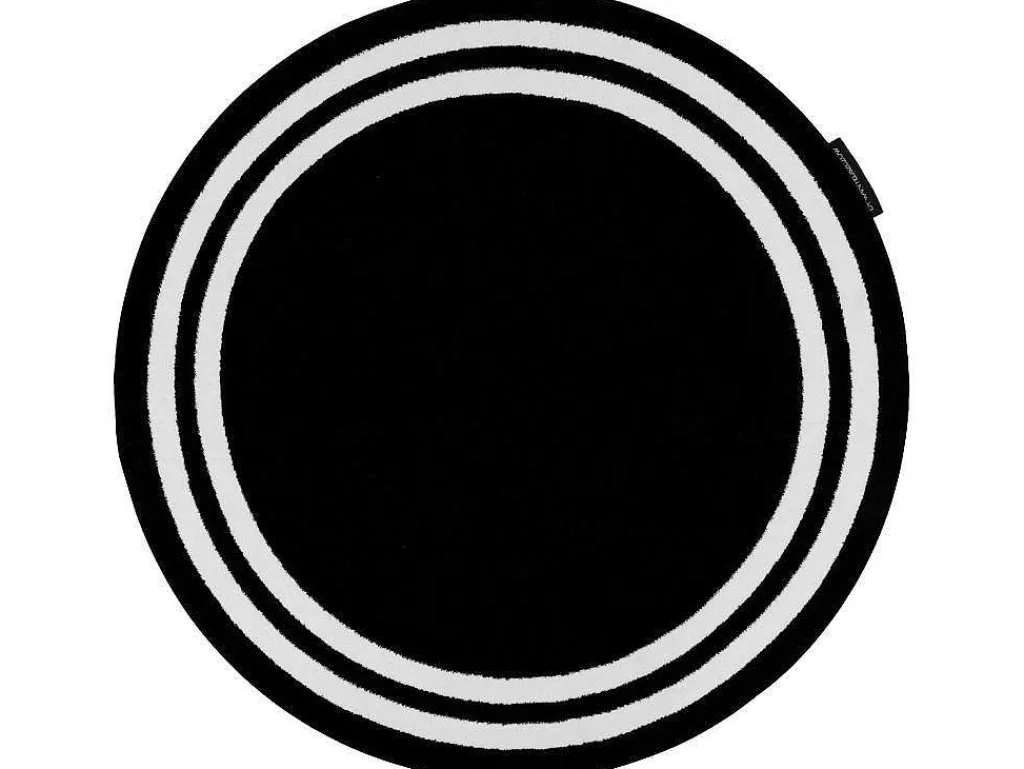 Tapijt Hampton Kader Rond Zwart Cercle 140 Cm-RugsX Sale