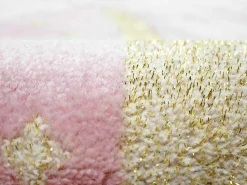Tapijt Kinderen Sprookjeskasteel - Glanzende Lurex-Afwerking - 120 X 170 Cm - Roze En Goud - Princesia-OZAIA Discount