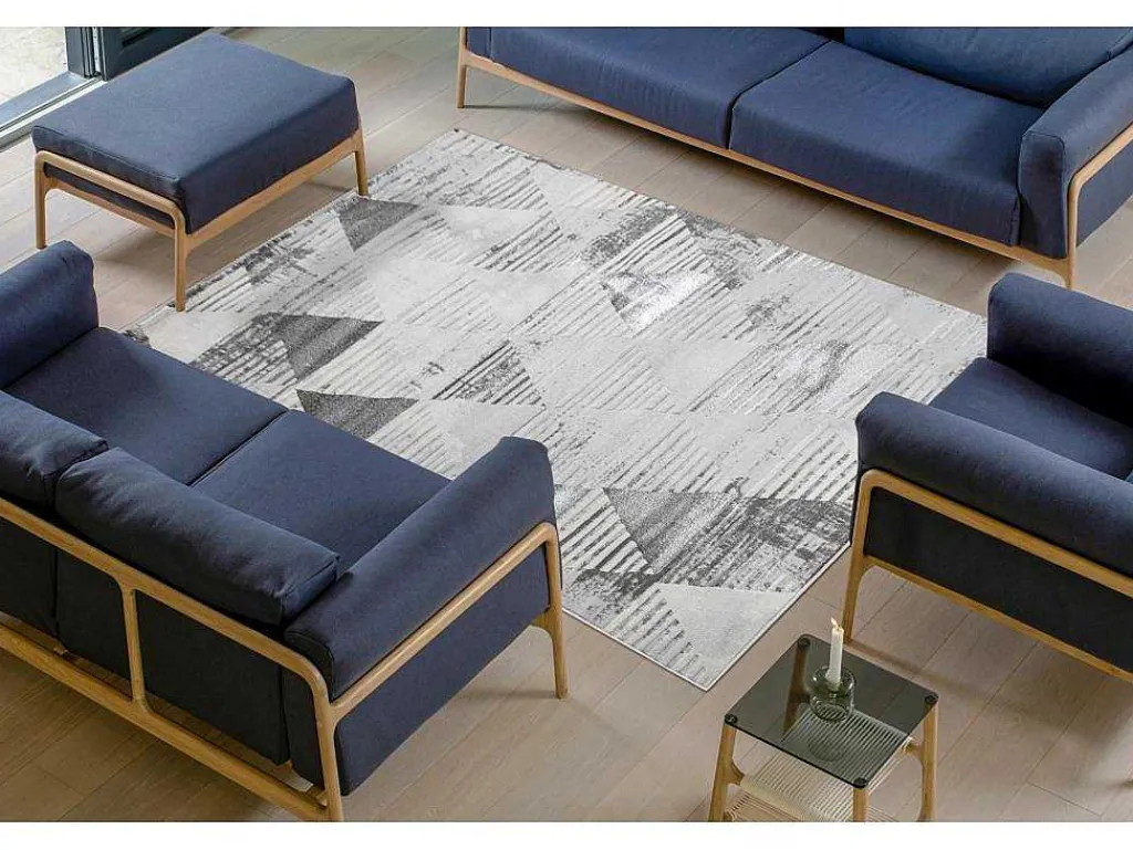 Tapijt Lira E1627 Drieho Geometrisch, Structureel, Modern, Glamour - G 200X290 Cm-RugsX Clearance