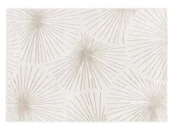 Tapijt Met Afwerking In Goudkleurig Lurex Livno - 120 X 170 Cm - Beige-OZAIA New