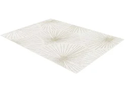 Tapijt Met Afwerking In Goudkleurig Lurex Livno - 120 X 170 Cm - Beige-OZAIA New