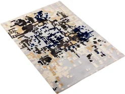 Tapijt Met Geometrisch Design Van 100% Handgeweven Wol - 160 X 230 Cm - Meerdere Kleuren - Irving-OZAIA