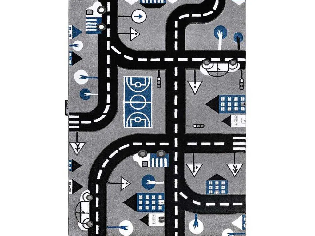 Tapijt Petit City Stad Straat Grijskleuring 200X290 Cm-RugsX Best