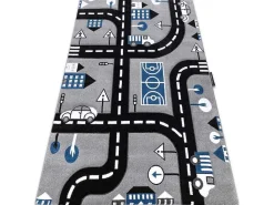 Tapijt Petit City Stad Straat Grijskleuring 200X290 Cm-RugsX Best
