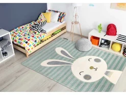 Tapijt Petit Rabbit Konijn , Konijntje Groen 140X190 Cm-RugsX New