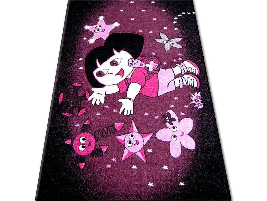Tapijt Pilly 7818 Dora - Paars/Zwart 160X220 Cm-RugsX