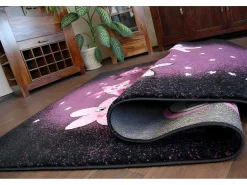 Tapijt Pilly 7818 Dora - Paars/Zwart 160X220 Cm-RugsX