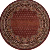 Tapijt Polonia Rond Baron Bordeaux Cercle 200 Cm-RugsX