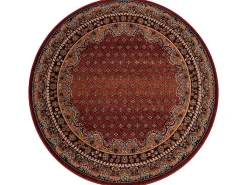 Tapijt Polonia Rond Baron Bordeaux Cercle 200 Cm-RugsX