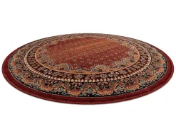 Tapijt Polonia Rond Baron Bordeaux Cercle 200 Cm-RugsX
