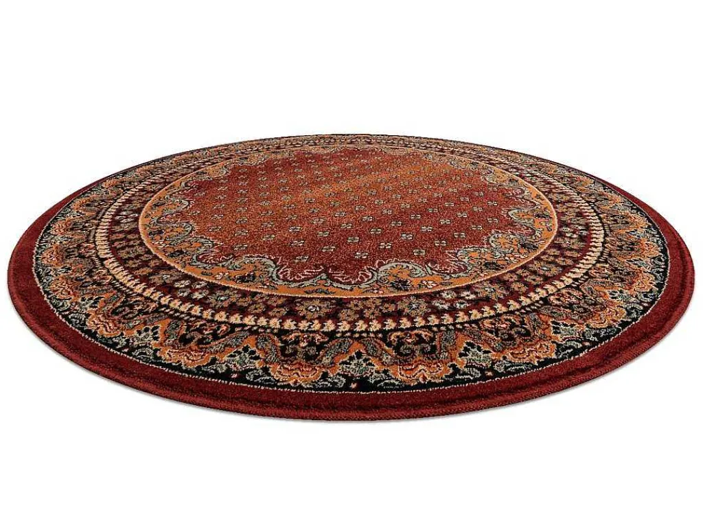 Tapijt Polonia Rond Baron Bordeaux Cercle 200 Cm-RugsX