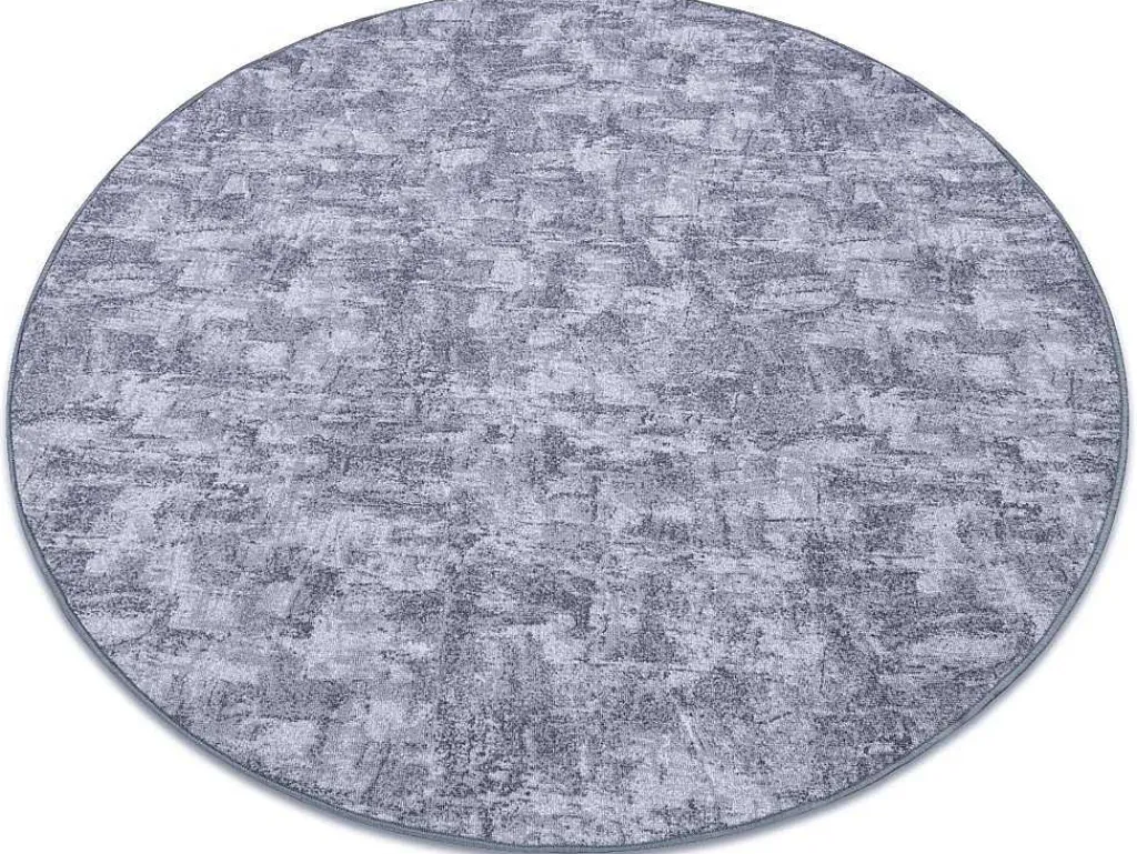 Tapijt Rond Solid Grijskleuring 90 Beton Cercle 200 Cm-RugsX Best