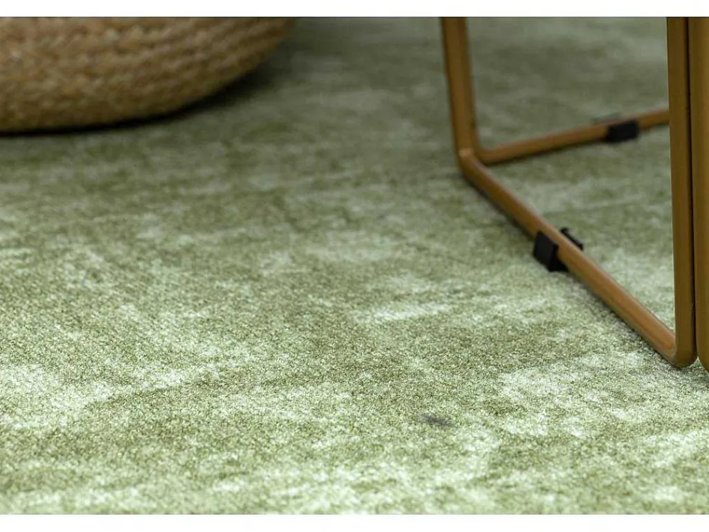 Tapijt Rond Solid Groen 20 Beton Cercle 100 Cm-RugsX Online