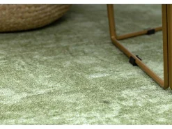 Tapijt Rond Solid Groen 20 Beton Cercle 170 Cm-RugsX New