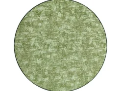 Tapijt Rond Solid Groen 20 Beton Cercle 170 Cm-RugsX New