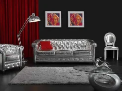 Tapijt Shaggy Glitter 160 X 230 Cm - Zilverkleurig-OZAIA Hot