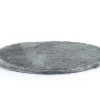 Tapijt Shaggy Glitter Zilver - Polyester - D120 Cm-OZAIA