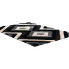 Tapijt Shaggy Met 3D-Effect Sablier - Polyester - 140 X 200 Cm - Grijs Zwart En Wit-OZAIA Clearance