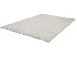 Tapijt Shaggy Van Microvezel Harvey - Polyester - Wit - 160 X 230 Cm-OZAIA Best