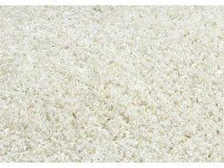 Tapijt Soffi Rond Shaggy 5Cm Creme Cercle 120 Cm-RugsX Clearance