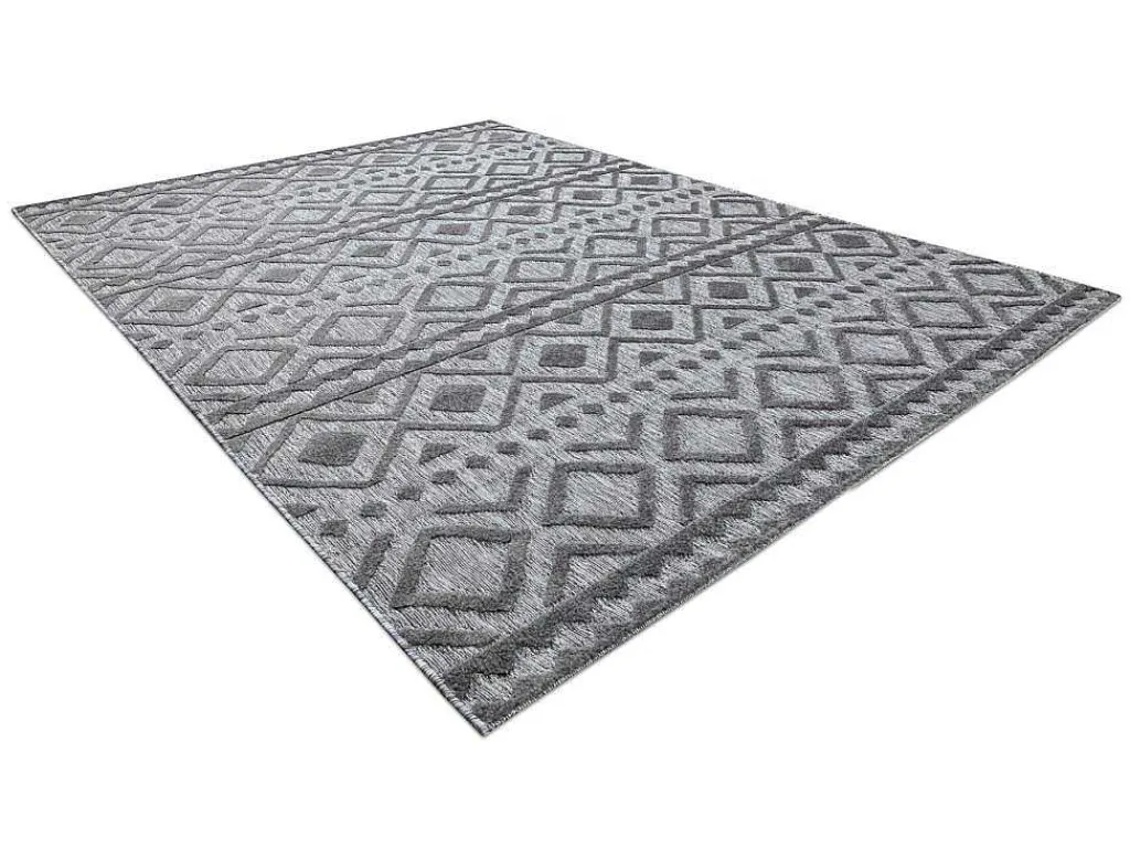 Tapijt Structureel Sole D3852 Boho, Diamanten Plat Geweven, Twee Poolh 200X290 Cm-RugsX Hot