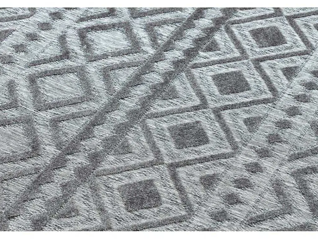 Tapijt Structureel Sole D3852 Boho, Diamanten Plat Geweven, Twee Poolh 200X290 Cm-RugsX Hot