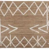 Tapijt Van Handgeweven Jute En Katoen - 160 X 230 Cm - Naturelkleurig En Wit - Garland-OZAIA Sale
