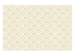 Tapijt Van Vinyl Met Art-Decostijl - 120 X 180 Cm - Beige En Wit - Duchessy-OZAIA