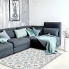 Tapijt Van Vinyl Met Bloempatroneneffect Florita - 120 X 180 Cm-OZAIA Outlet