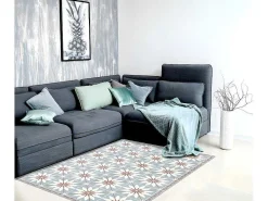 Tapijt Van Vinyl Met Bloempatroneneffect Florita - 120 X 180 Cm-OZAIA Outlet