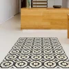 Tapijt Van Vinyl Met Mozaiekeffect - 120 X 180 - Zwart En Wit - Splita-OZAIA Hot
