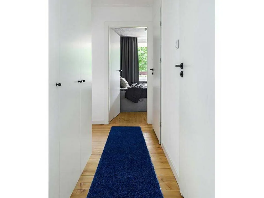 Tapijt, Vloerbekleding Soffi Shaggy 5Cm Blauw - Voor Keuken, Naar De G 60X300 Cm-RugsX Discount