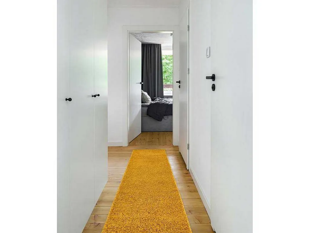Tapijt, Vloerbekleding Soffi Shaggy 5Cm Goud - Voor Keuken, Naar De Ga 60X300 Cm-RugsX Hot