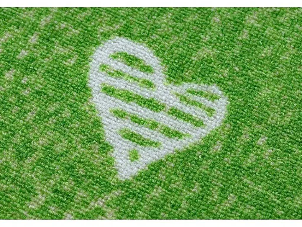 Tapijt Voor Kinderen Hearts Jeans Gewreven Harten, Kinderen - Groen 300X450 Cm-RugsX Sale