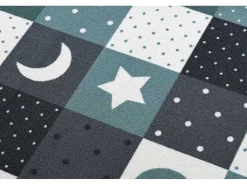 Tapijt Voor Kinderen Stars Sterren, Sterretje , Kinderen, Turkoois / 300X450 Cm-RugsX New