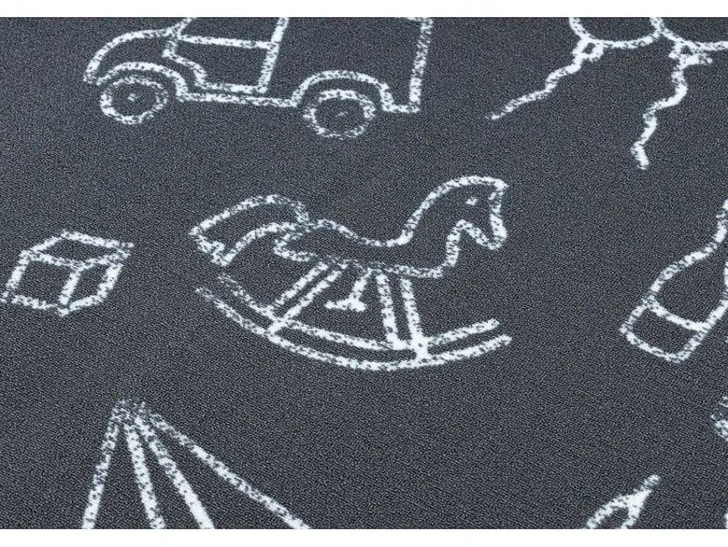 Tapijt Voor Kinderen Toys Speelgoed, Om Mee Te Spelen, Kinderen - Grij 400X500 Cm-RugsX Outlet