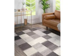 Tapijt Wol Angel 7961 / 52022 Geometrisch, Vierkant Beige / Grijs 160X230 Cm-RugsX