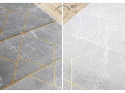 Tapijtloper Emerald Exclusief 1012 Glamour, Stijlvol Marmer, Geometris 80X310 Cm-RugsX Discount