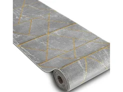 Tapijtloper Emerald Exclusief 1012 Glamour, Stijlvol Marmer, Geometris 80X310 Cm-RugsX Discount