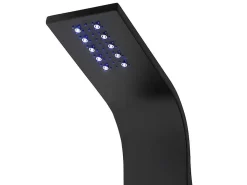 Thermostatische Douchekolom Met Massagestralen, Ledverlichting En Bluetooth - L20 X H165 Cm - Zwart - Chakra V-Shower & Design