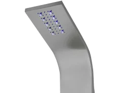 Thermostatische Douchekolom Met Massagestralen, Ledverlichting En Bluetooth - L20 X H165 Cm - Zilverkleurig - Chakra V-Shower & Design